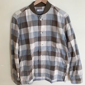 NONNATIVE Flannel Baseball cut shirt.
